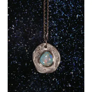 Star Splash Australian Opal Necklace