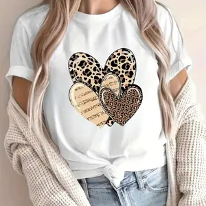 1pc heart-shaped design ironing heat transfer illustration design - Large DIY heat transfer DTF transfer sticker, washable heat press decal, suitable for T-shirts, masks, jeans, backpacks - Durable PVC material