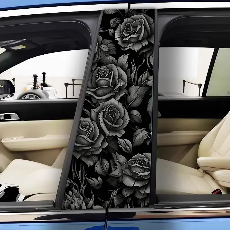 1-Piece Diablo Sketch Rose Gothic Car Stickers: 2-Piece Set ...