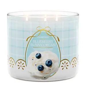Blueberry Bunnycream Large 3-Wick Highly Scented Candle, Aroma Fragrance Home Decor Ambiance Candle