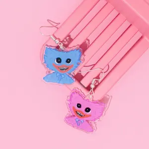 BUNNYBOOP Funny Huggy Wuggy Earrings, Cute AestheticJewelry, Weird Kawaii Anime Funky Earrings for Women