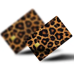 Leopard Print -2PCS Credit Card Skin & Debit Card, Trolley & Gym Stickers for Small Chip