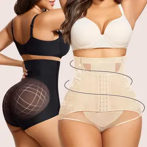 Tummy Control Underwear For Women Compression Faja Body Shaper Postpartum High Waisted Hip Enhancer Butt Lifter Panties Seamless Shapewear