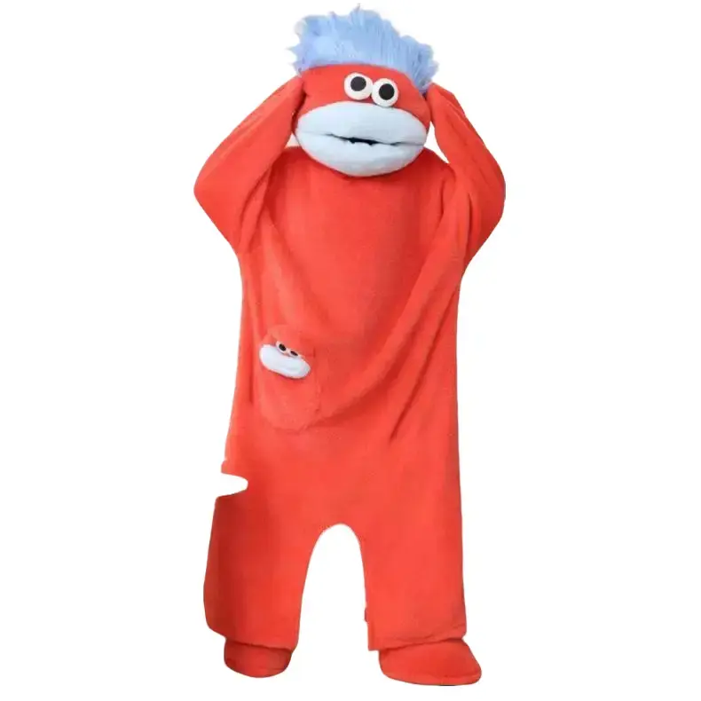 Adult Plush Animal Hooded Blanket Onesie Set with Pockets and Comb – Soft & Cozy Home Robe for Lounging, Movie Evenings, Pajamas & Relaxation