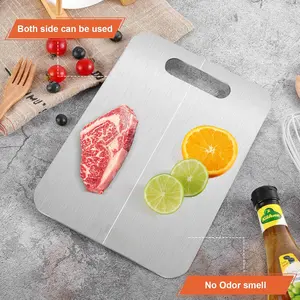 Stainless Steel Chopping Board, Non-slip Kitchen Chopping Board, Kitchen Cutting Board, Kitchen Accessories, Household Kitchen Gadgets