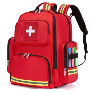 Professional First Aid Backpack | Empty EMT Medical Bag for Travel, Hiking & Home Emergency