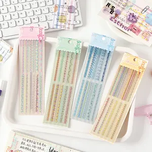 24pcs/4pack Sunset Dream Series Stickers, DIY Scrapbooking Decorative Paper Stickers for Envelopes, Cards, Journals, Phone Cases, Photo Albums