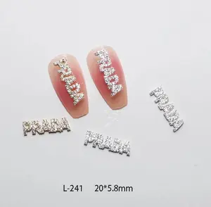 Nail Charm L241 - 2pcs/Bag - Elegant Design for Nail Polish Use