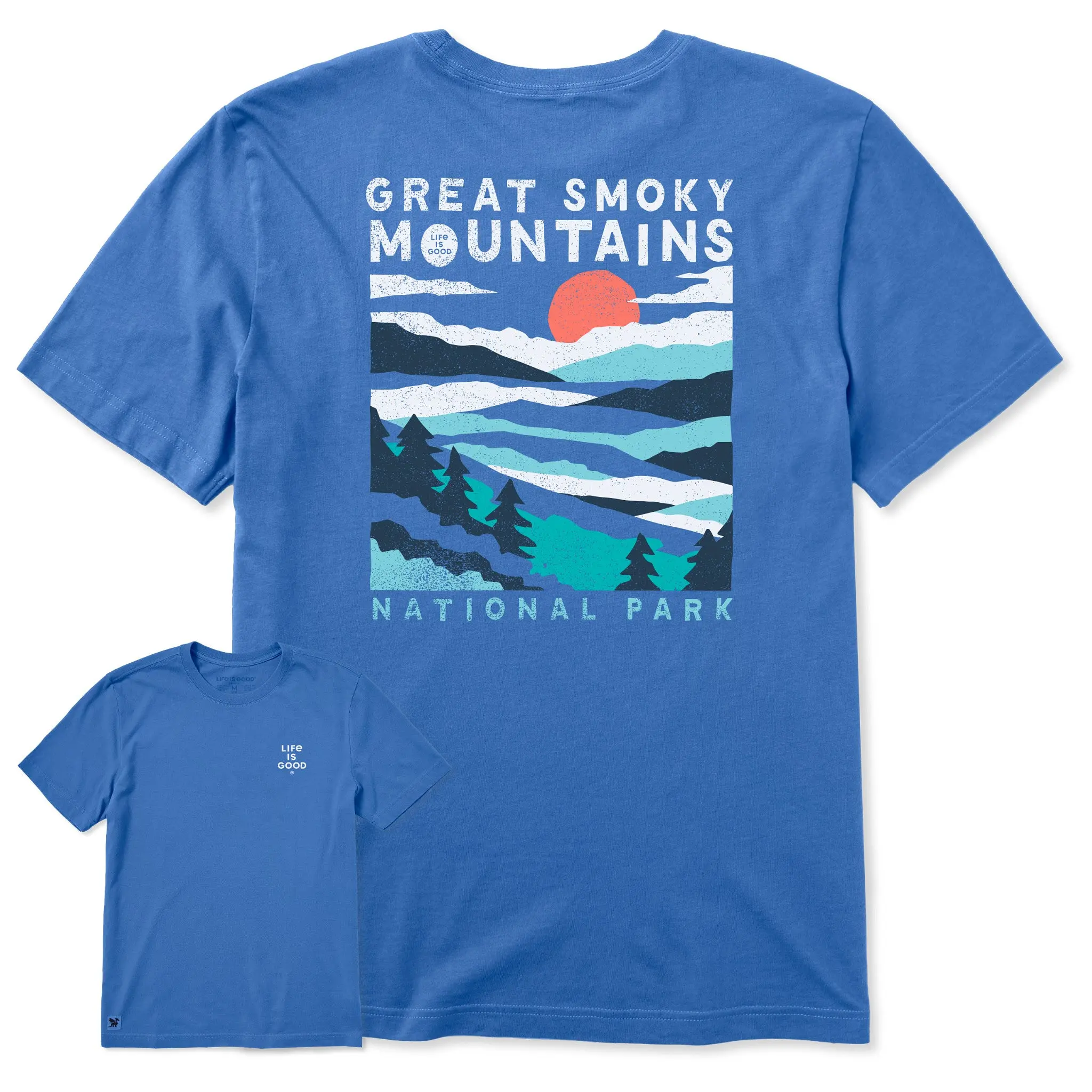 Men's Great Smoky Mountains Sunrise Short Sleeve Crusher Tee