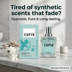 Cupid Blue Cologne for Men - Fresh Citrus Amber Fragrance, Long-Lasting Portable Body Spray perfume sweet Elegant Eau de Parfum natural long-lasting fragrance floral fruity gourmand fragrance e daily