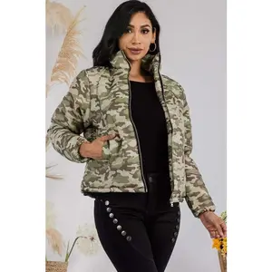 Camo Puffer Jacket