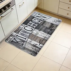 Vintage Wood Grain Farmhouse Kitchen Rug, Anti-Slip Soft Comfortable Mat, Multi-Functional for Kitchen Dining Room Living Room Bedroom Bathroom Laundry Room
