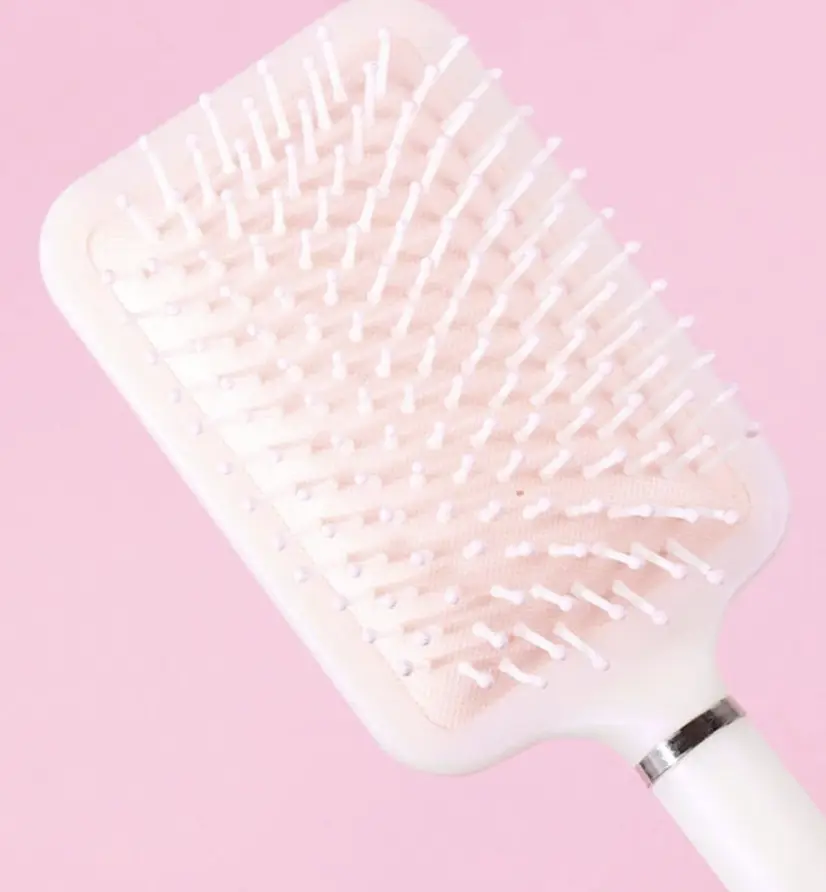 Konvy Square Air Cushion Massage Hair Comb #Champagne / #Pink