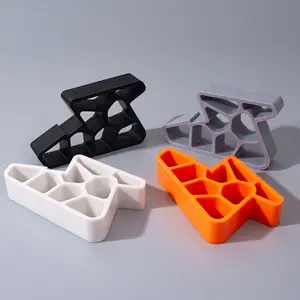 4 Piece 3D Printed Window and Balcony Door Stoppers, Lockable Track, Geometric Shape, Lightweight Yet Durable, Designed for Balcony Doors