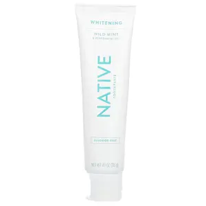 Native Whitening Toothpaste, Fluoride Free, Wild Mint & Peppermint Oil, 4.1 oz (116 g)