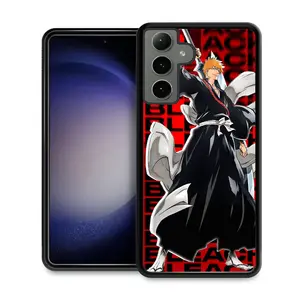 Cartoon Manga Anime Cute Bleach Kurosaki Ichigo Phone Case for Samsung Galaxy S20 S21 S22 S23 S24 S25 FE Plus Ultra Shockproof Cover