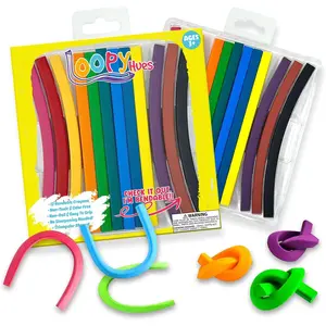 Bendable Crayons for Kids, Arts & Crafts, School Supplies, 3D Letter & Number Crayons, No Sharpening Needed, Assorted Colors (12 Pack - Triangles) Loopy Hues