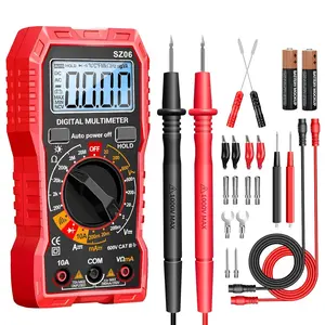 Digital Multimeter Tester Measures Ac/dc Dc Current Ohm Amp Meter Professional Multimetro Auto Voltmeter With Resistance  Diodes Buzzer Handhold Electrial Tools