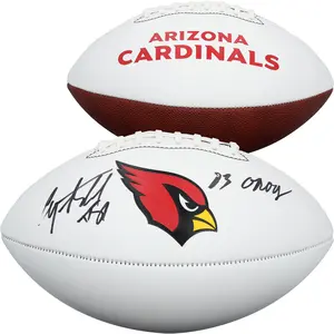 Anquan Boldin Arizona Cardinals Autographed Franklin White Panel Football with "2023 OROY" Inscription - Fanatics Authentic Certified