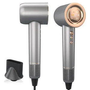 1500W Negative Ion High Speed Hair Dryer, 1 Box Professional Low Noise Hair Dryer with Magnetic Nozzle, Hair Styling Tool for Home & Travel