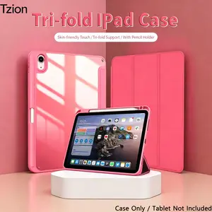 Transparent Acrylic Case for iPad 10th/11th, Includes Pen Slot, Supports Auto Wake/sleep, Protective Cover for iPad