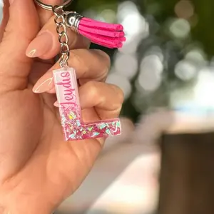 Llavero personalizado letra L