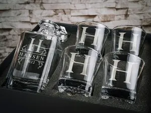 Decanter Set Personalized, Personalized Barware Gifts for Him, Wedding Gifts for Couples, Anniversary Gift for Men, Fathers Day Gift