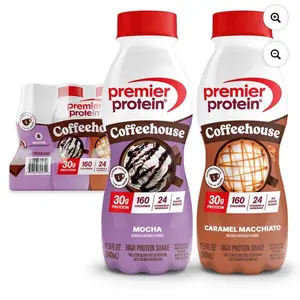 Premier Protein Coffeehouse Variety Pack 30g Mocha & Caramel Macchiato 11.5 fl oz 12 pk High Protein Shake