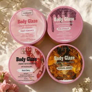 PureBellissimo 4-Piece Body Glaze Bundle, 4 oz Each, Glossy Skin Moisturizer for Soft & Glowing Skin