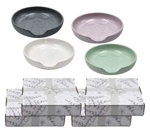 Temp-tations Seasonal Set of (4) Spoon Rests w/ Gift Boxes Temp-tations Seasonal Set of (4) Spoon Rests w/ Gift Boxes