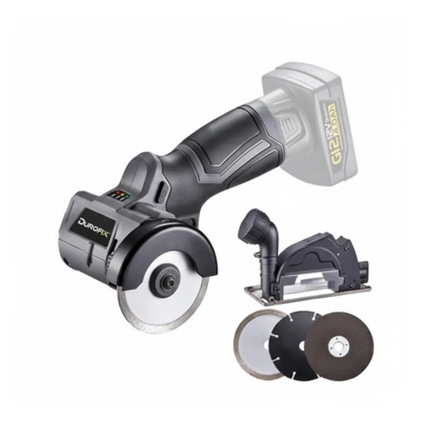 Durofix RC1222-TG G12 Cordless 3" Compact Cut-Off Tool, 20,000 RPM, w/ Safety Guard - Bare Tool Only