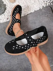 Women's Casual PU Leather Walking Shoes, All-Season Rubber Sole, Less Than Ankle Height, Versatile Retro Style, Perfect for Spring & Fall