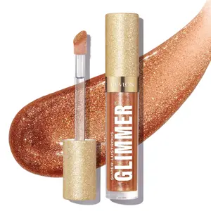 Revlon Super Lustrous Glimmer High-Shine Lip Gloss, 006 Bronze Spark, 0.13 fl oz