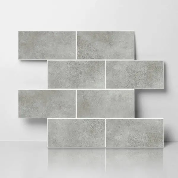 12" x 12"Sheet Subway Tile Peel and Stick Backsplash, Seamless Design Matte Soft Greige Kitchen Backsplash Wall Tiles, PVC Stick on Backsplash for Kitchen, Bathroom, RV, Fireplace