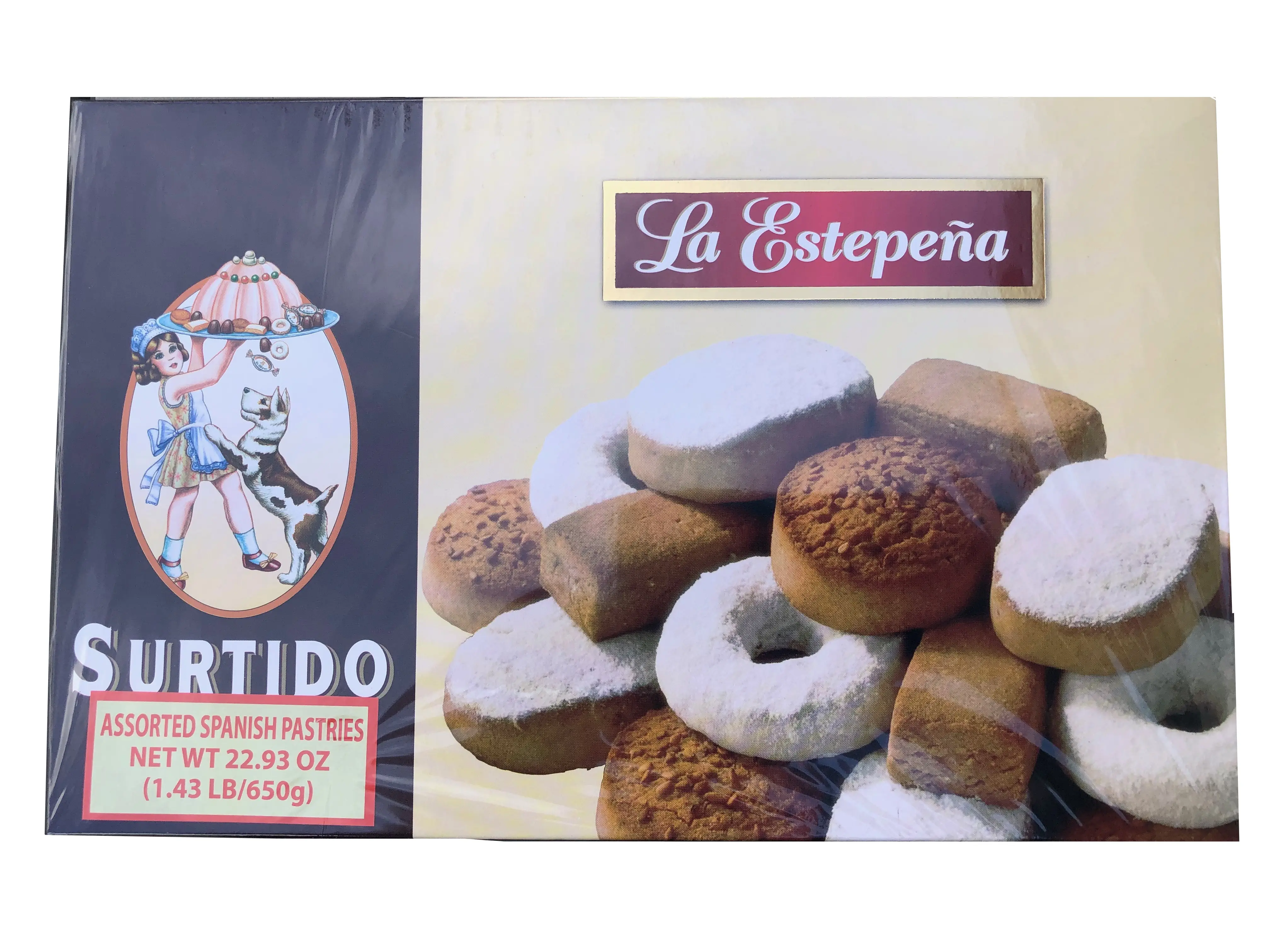 La Estepena Assortment Surtido de Mantecados & Polvorones 650g 1.43lb Spanish Pastries Variety Pack