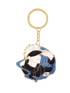 JJK Character Keychain Gojo Satoru - Anime Figure Enamel Zinc Alloy Key Pendant - Men Women Keyring Jewelry