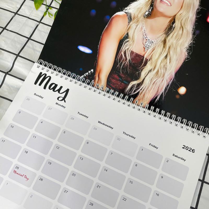 Country Queen 2026 Calendar – Powerful Female Vocalist Aesthetic, Country Music Wall Calendar for Fans