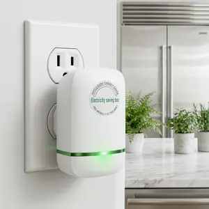 Smart Power Saver Plug, Voltage Optimizer Surge Protector, Thermal Control Compact Outlet Adapter for Home Office