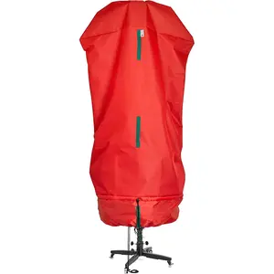 Christmas Tree Storage Bag – Premium Christmas Tree Cover Upright –  Tear Resistant  -Artificial Assembled topiary and Regular Trees, No Need to Remove all Decorations - Drawstring Hem