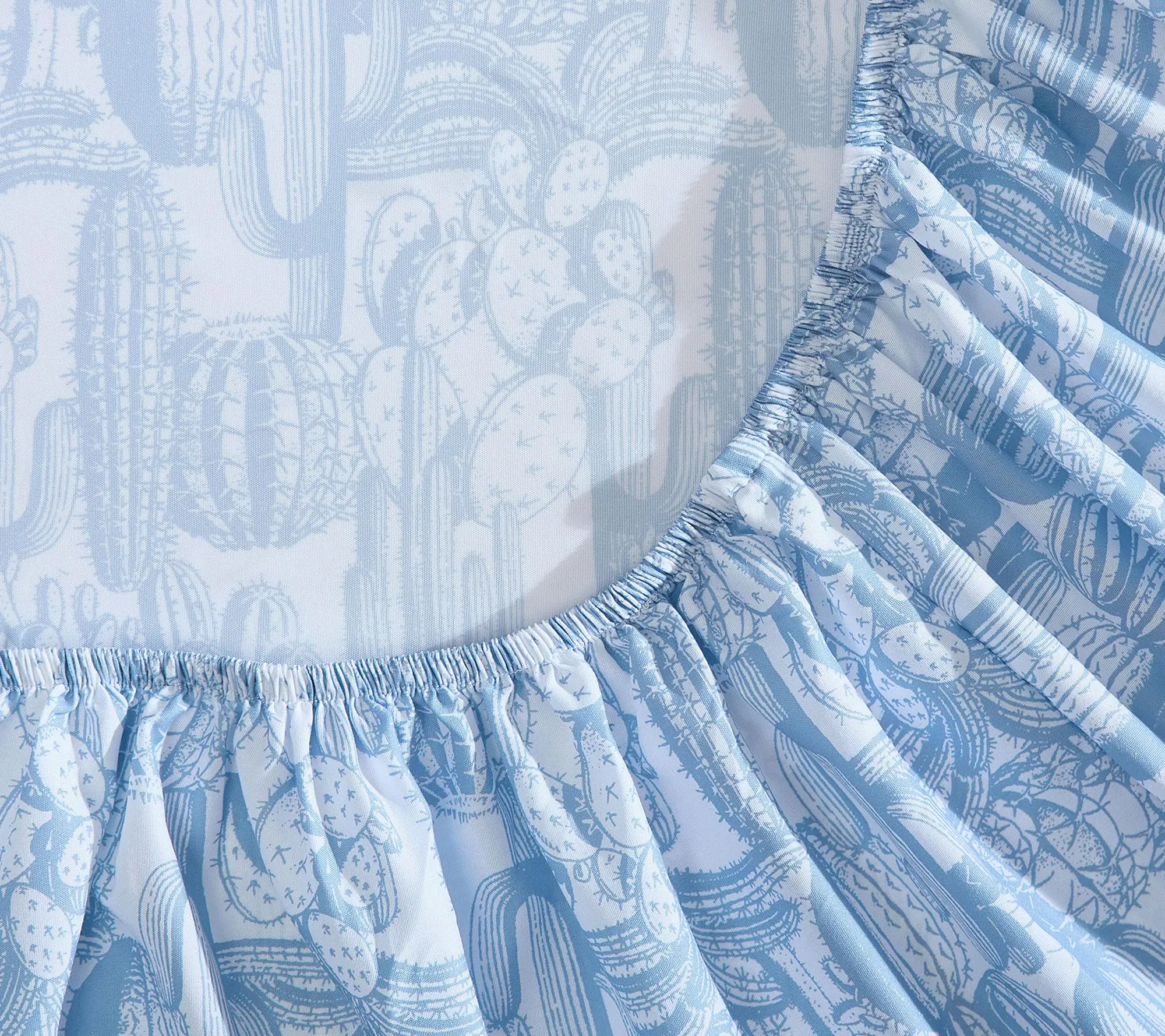 Wrangler Cactus Toile Blue Queen Microfiber Sheet Set