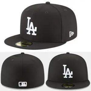 MLB New Era Streetwear Snapback – Flat Brim Baseball Cap Adjustable, LA Dodgers Team Logo, Unisex Casual Streetwear Hat
