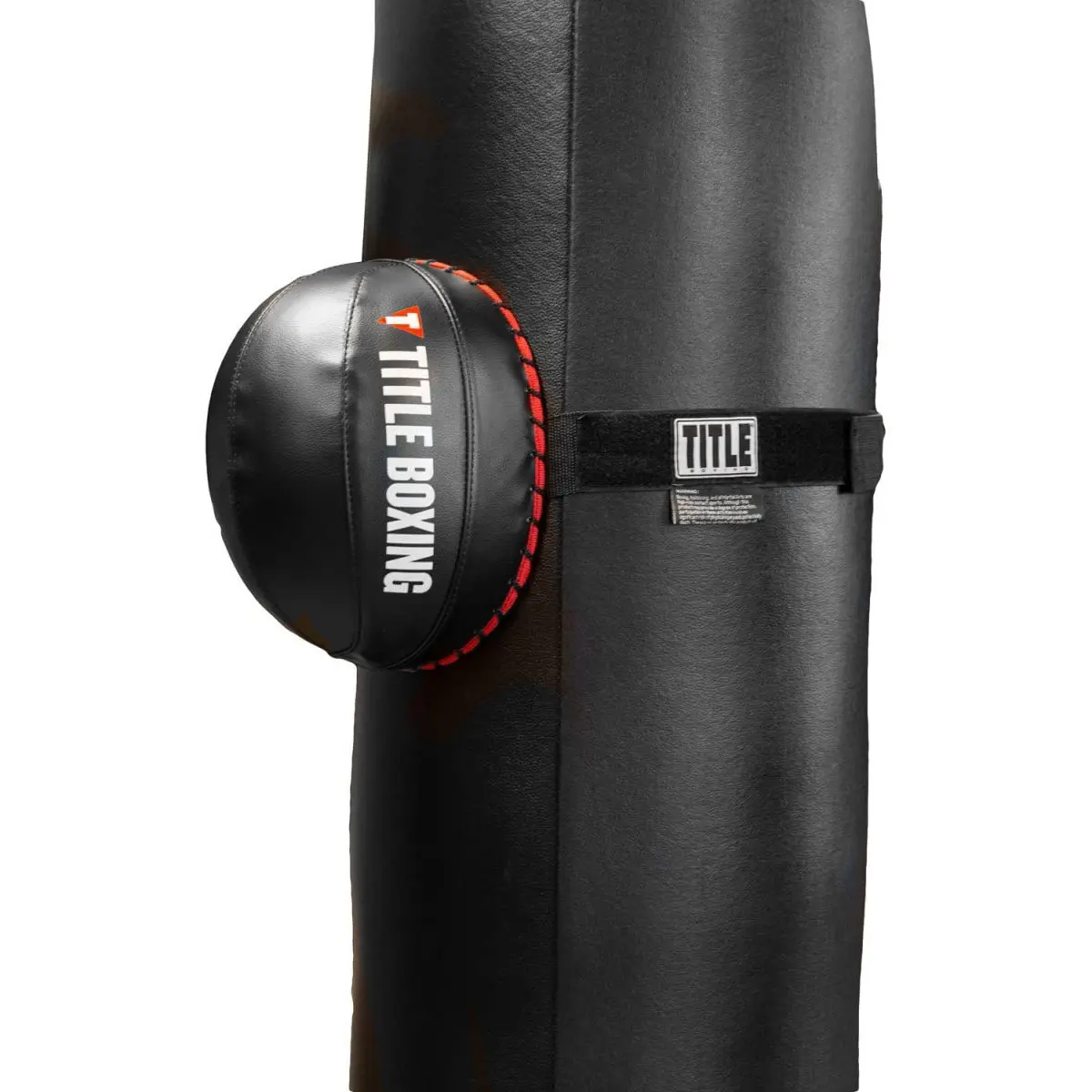 Title Boxing Heavy Bag - Strike Foe, Black Boxing Training Equipment for Sports & Outdoor Use, Boxing Equipment, Dimpled Rubber Concave Back, Extra Wide Nylon Security Straps, Adds New Dimension To Training, Hook And Look Security, Striking Practice, Trip