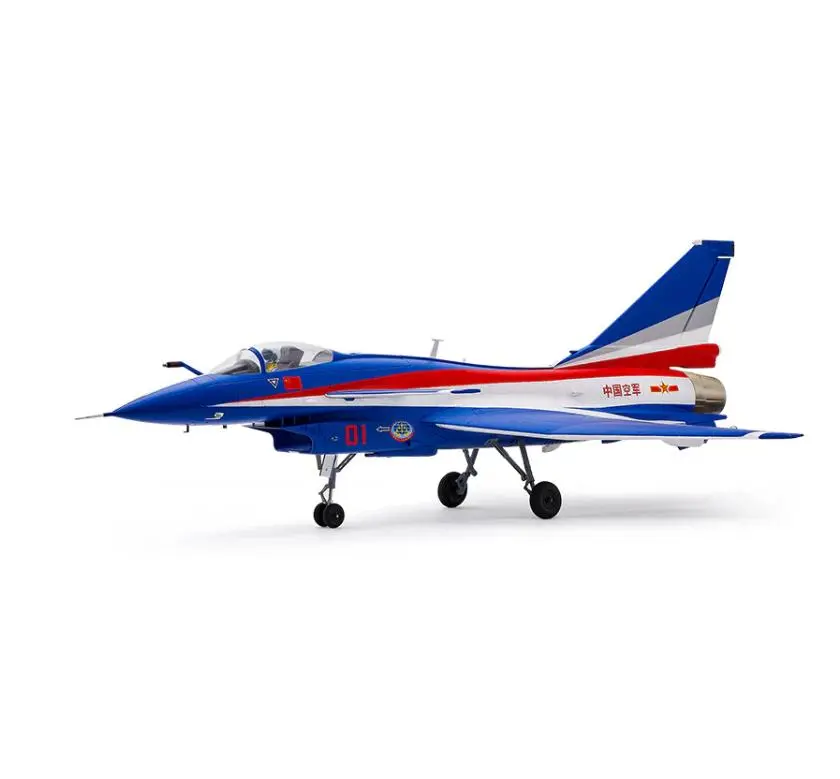 FMS 64mm EDF Jet J-10 with Reflex V3 PNP (PNP=Transmitter, Receiver, Battery, Charger Not Included) - Hobby Grade RC Jet Aeroplanes, Stunt-Capable Aeroplanes, Adult Outdoor Flying Toy
