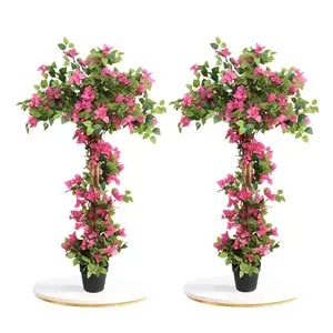 Amada 5Ft Faux Bougainvillea Tree – UV Resistant, Realistic Flowering Plant for Porch & Indoor Decor (65 inch)