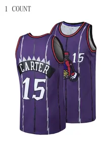 Men's Figure Embroidered Basketball Jersey 1 Count Loose Sleeveless Vest, Breathable Comfortable Sports Jersey for Training &Outdoor Activities, Sport Outdoor Clothes