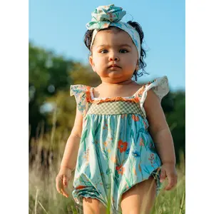 Into the Meadows Ruffle Romper & Headband Set