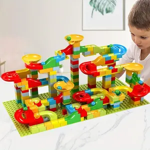 Track and Ball Building Set, 3D Maze Tube, DIY Home Fun Construction Kit, Construction Building Blocks, Building Block Model, Brain Teaser Toy, Perfect Gift for Christmas, Halloween, Thanksgiving