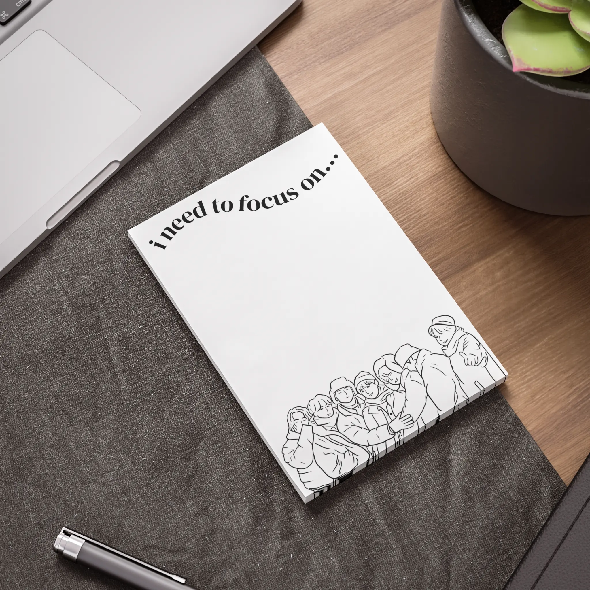 K-Pop Inspired Notepad: Hand-Designed To-Do List K-Pop Memo Paper, Bangtan Notepad, K-Pop Sticky Notes