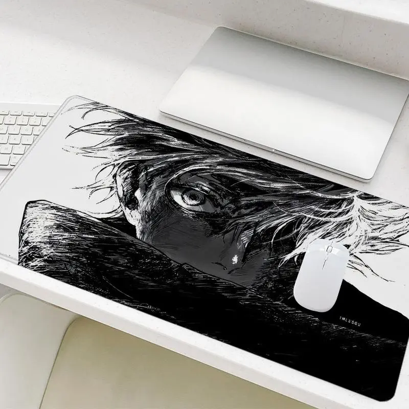 Anime Character Eye Closeup Pattern Mouse Pad, Rectangle Gaming Mouse Pad, Non-Slip Office Desk Keyboard Mouse Pad for Home Office Desk, Anime Mousepad, Computer Mouse Pad, Gaming Accessories