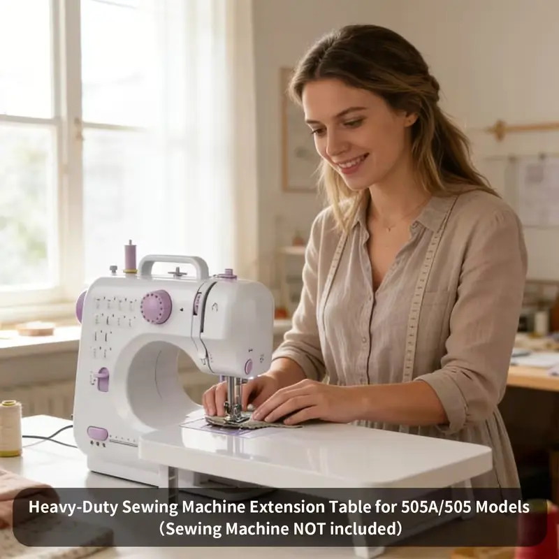 Suitable for 505/505 Heavy Duty sewing machine expansion table-large flat stable base, adjustable height, specially designed for quilting, thick materials and clothing production-special table for commercial sewing machines.